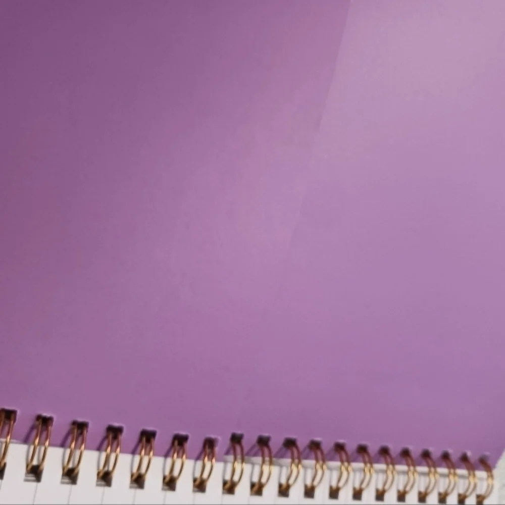 Purple Spiral bound lined Notebook